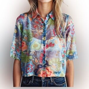 Floral women Shirt - Multicolor